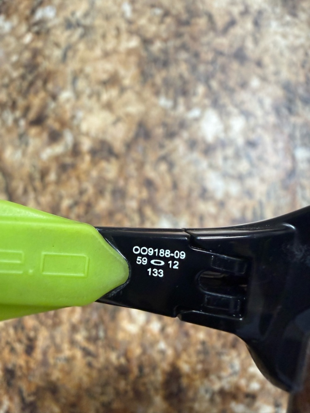 Oakley M Frame Men's Sport Sunglasses Black/Green - Picture 5 of 5